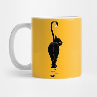 Nope Cat, Grumpy and Contemptuous Cartoon Character Mug